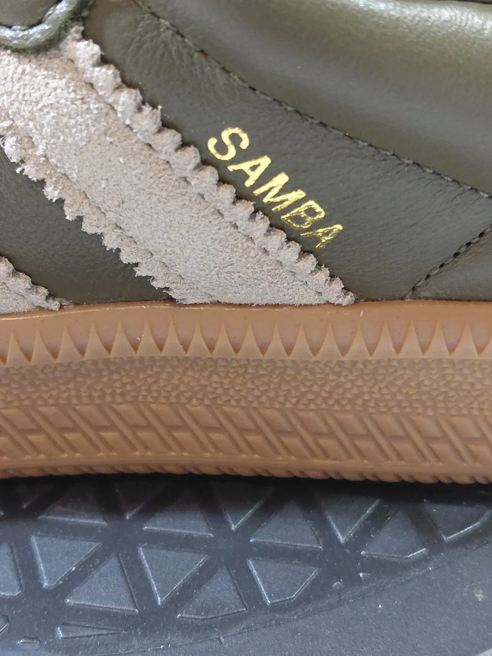 NEW Adidas Womens Samba XLG Olive Strata Chunky Thick Midsole with Gum Sole W8.5